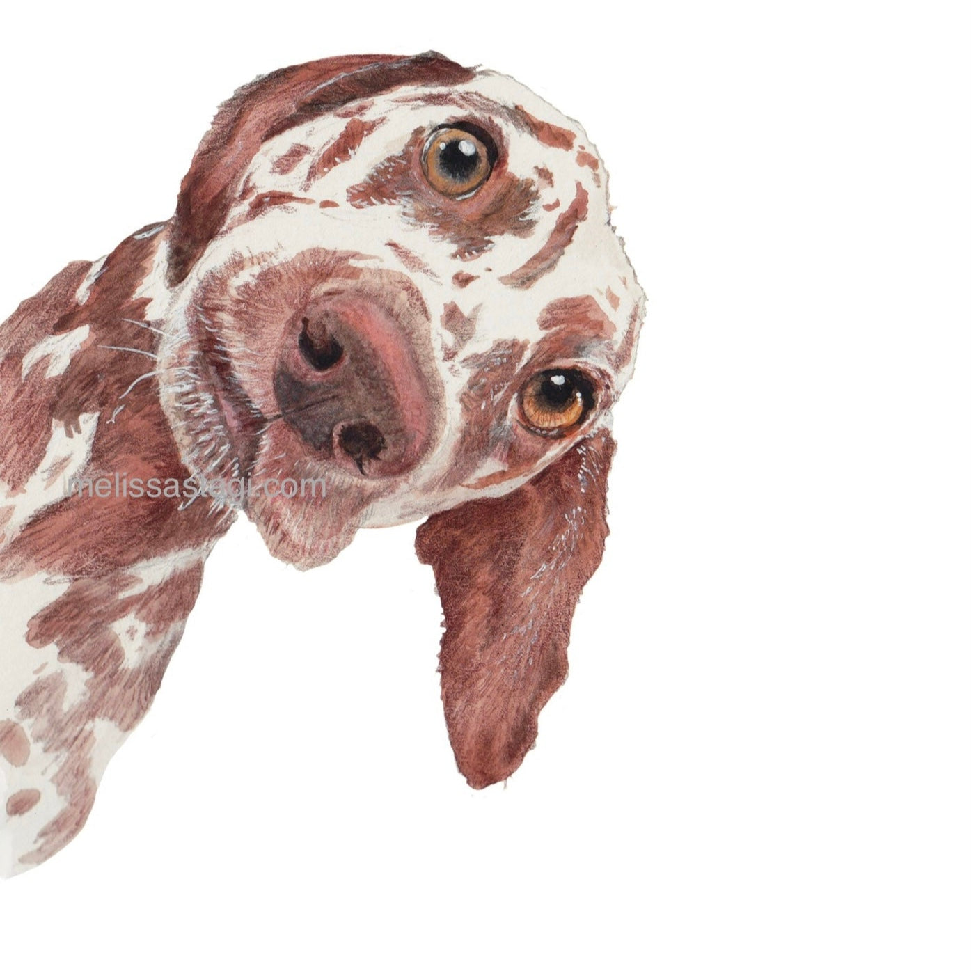 I See You Dog Embellished print, pet art, funny dog decor, dog owner, trendy dog art, handmade art