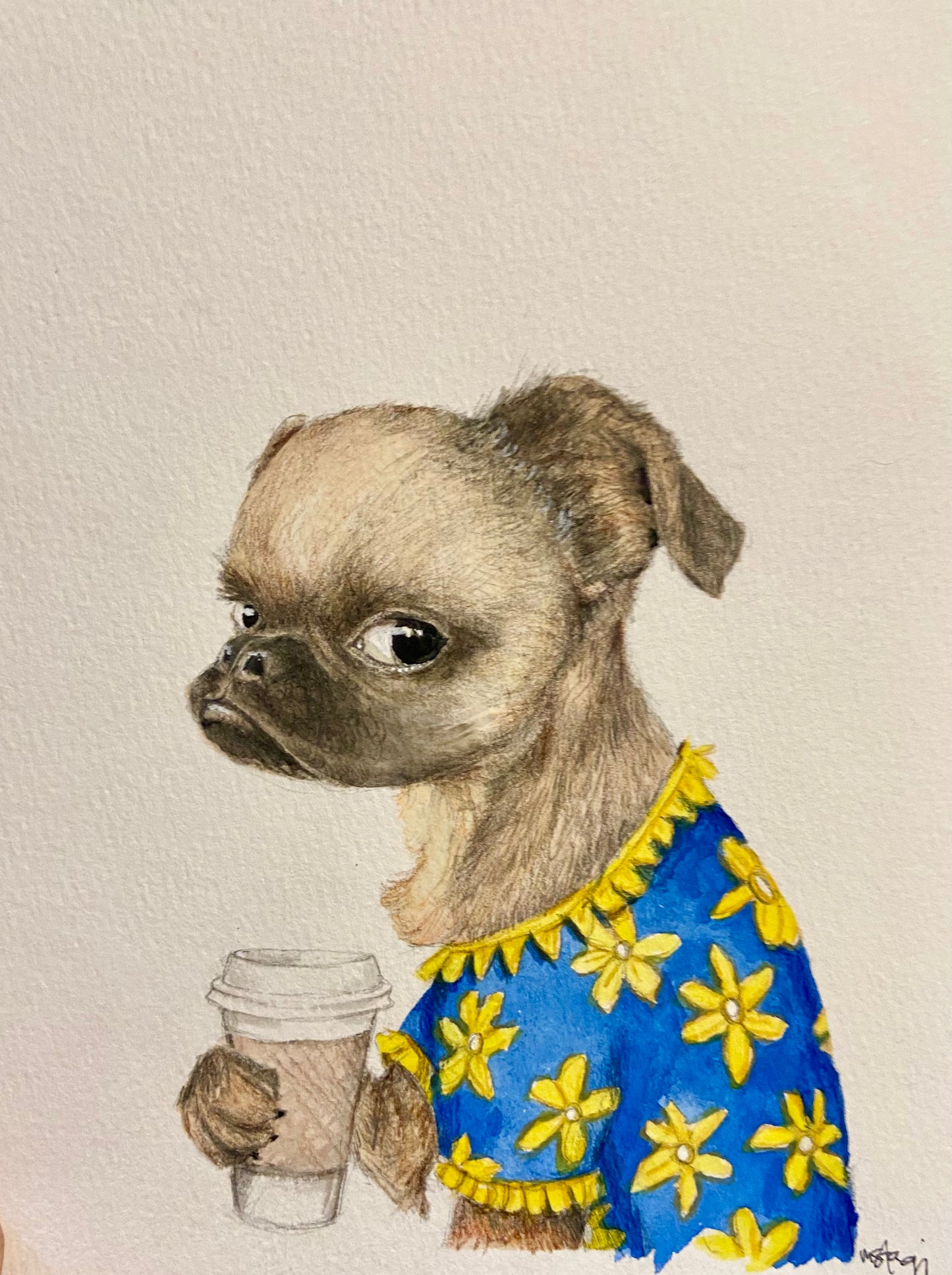 Watercolor Pet Portrait Custom Painting Animal , Dog Portrait from Photo, Cat Portrait from Photo, Pet Memorial Gift, Pet Loss, Pet Memorial