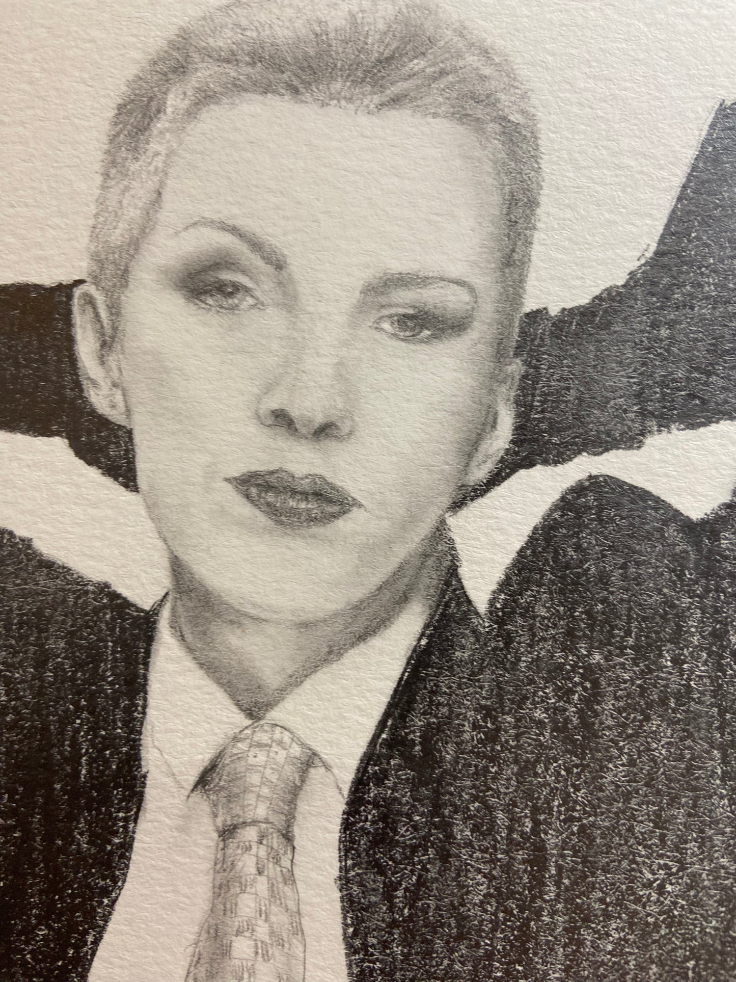 ORIGINAL- Pencil portrait fan art of Annie Lennox