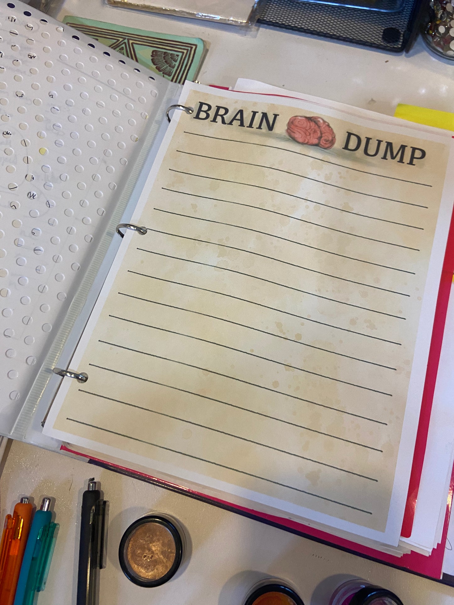 Brain Dump Journal Page Free Digital Print