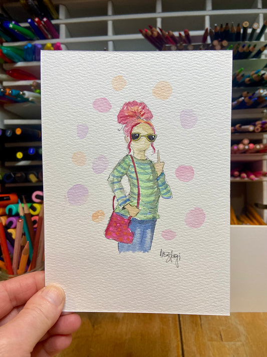 No Is a Complete Sentence Original Watercolor Art, Home Decor, Girl Power