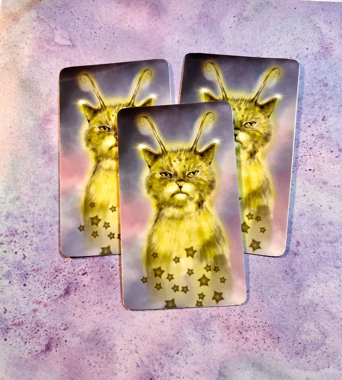 Alien Kitty Sticker Whimsical Extraterrestrial Charm Book Lovers