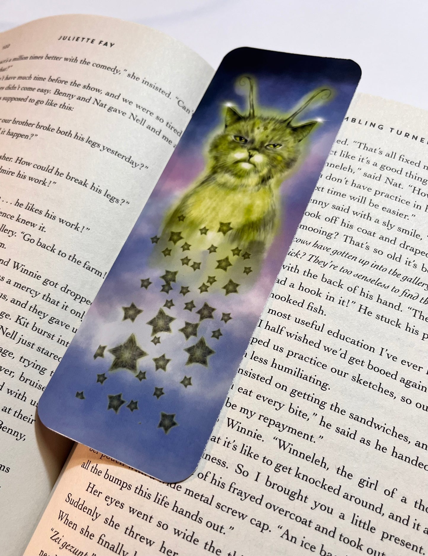 Alien Kitty Bookmark Whimsical Extraterrestrial Charm Book Lovers