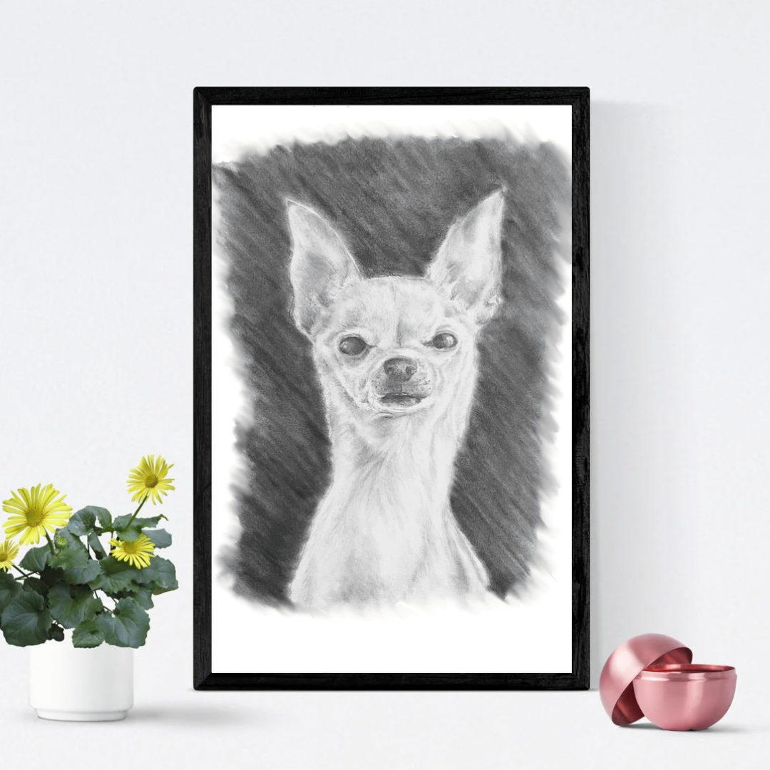 Pet Portrait Sketch, Custom Animal Drawing, Dog Portrait from Photo, Cat Portrait from Photo, Pet Memorial Gift, Pet Loss, Pet Memorial