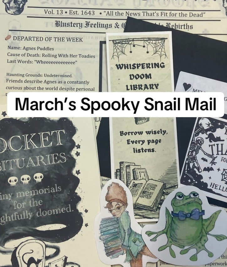 The Spooky Snail Mail Club Tier 1
