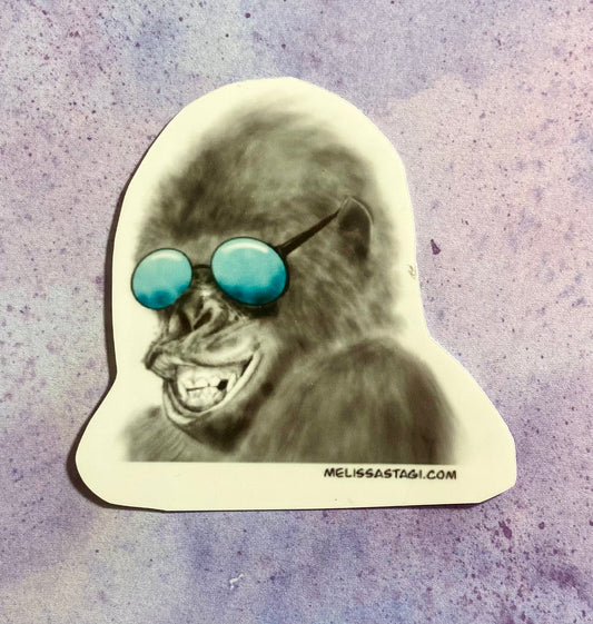 Cool Gorilla Sticker Sunglasses Gorilla