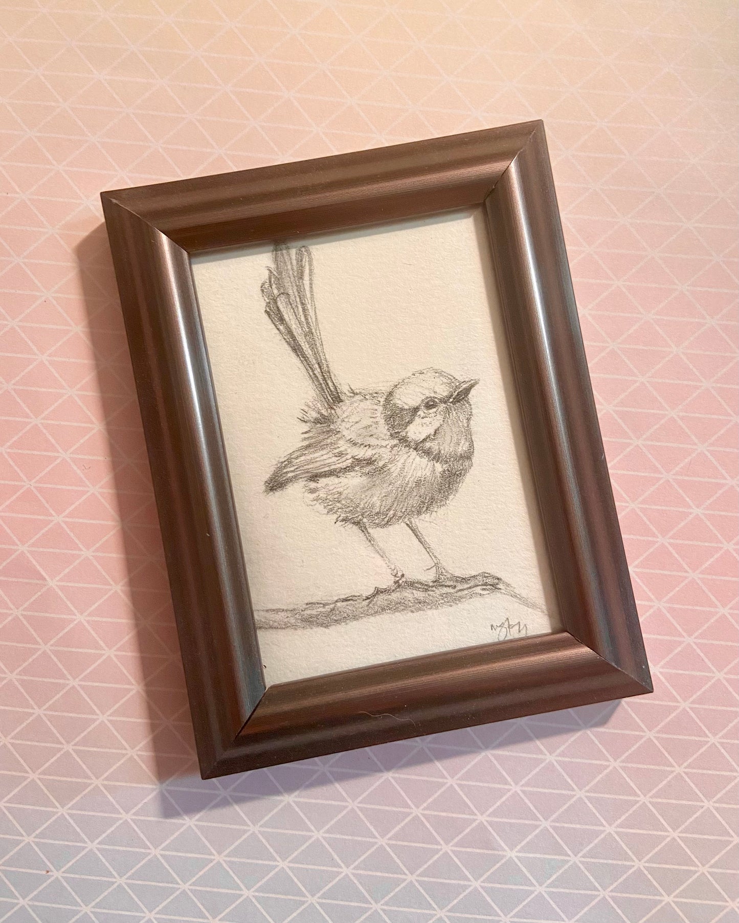 ORIGINAL Bird Pencil Drawing, graphite Art, wall art, A4, Ornithology Unique Gift, Pencil Sketch, Artwork Unframed, bird art