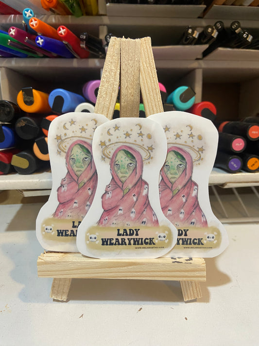 Menopause Mayhem Sticker, Lady Wearywick, Sticker Journal Sticker Laptop Sticker, women Sticker