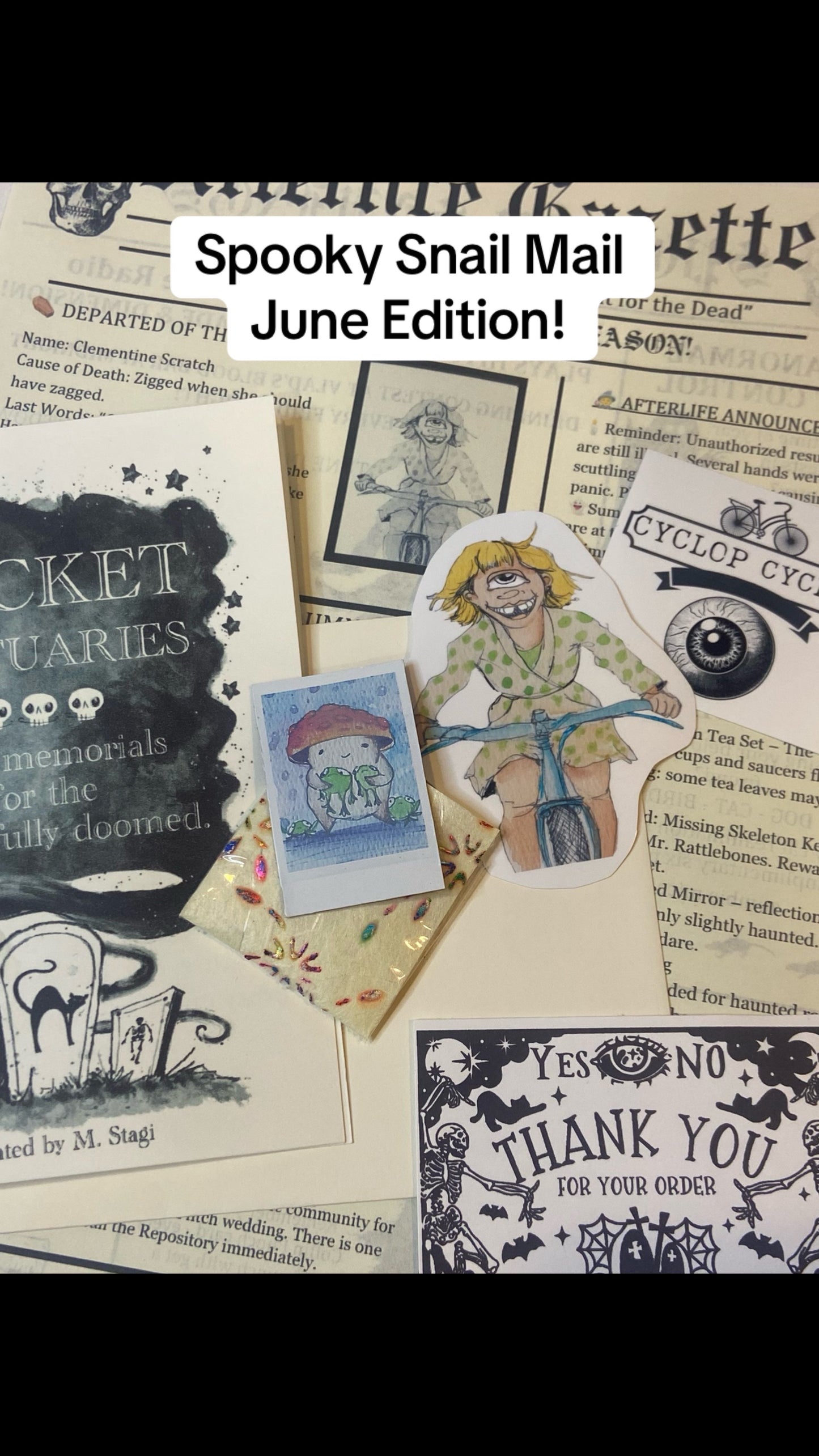 The Spooky Snail Mail Club Tier 1