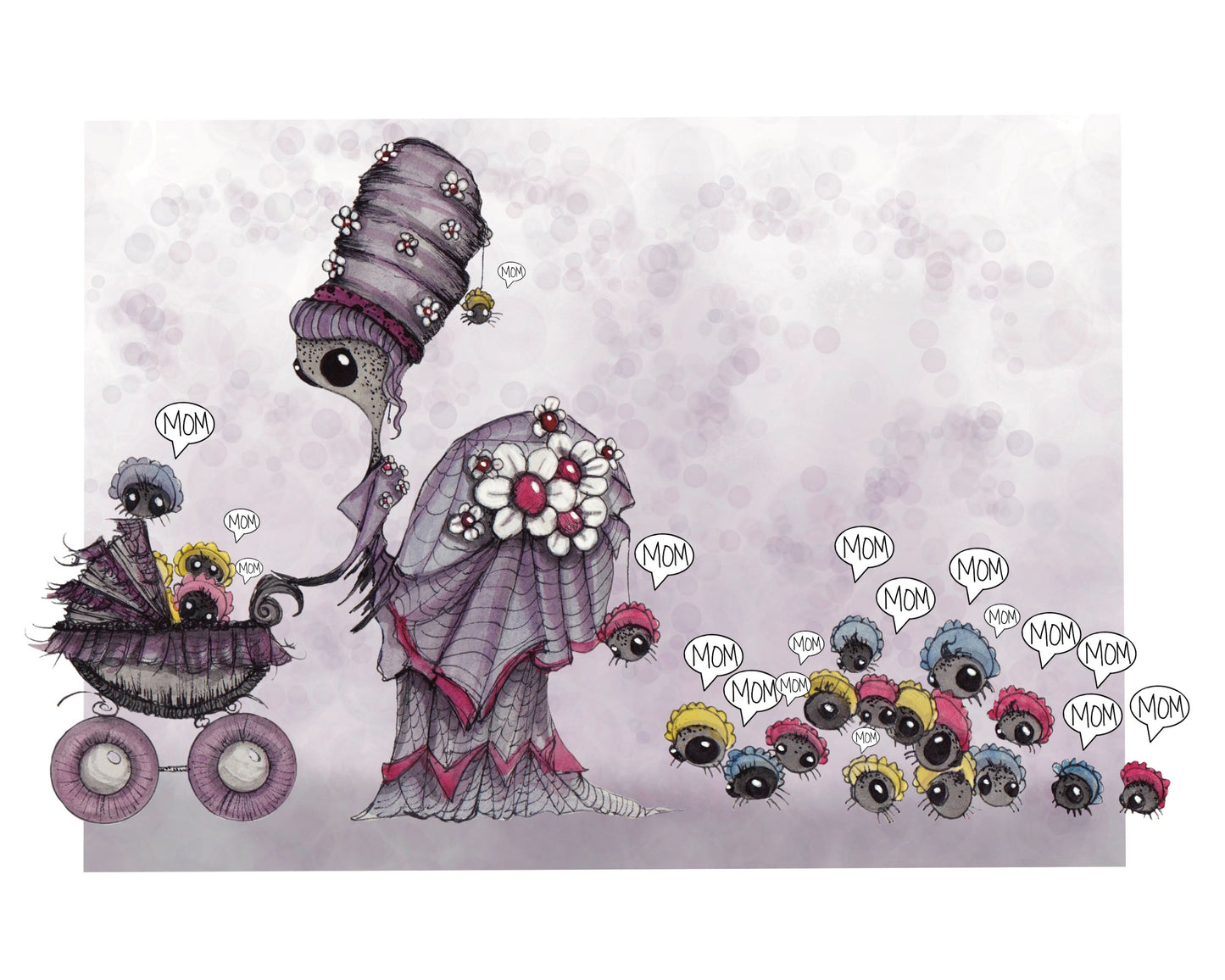 Spider Mom Printable Wall art Free Digital Print