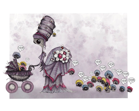 Spider Mom Printable Wall art Free Digital Print